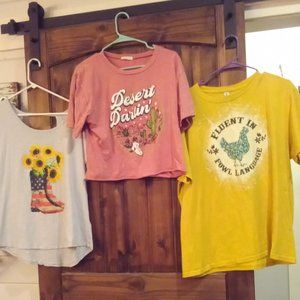 Trio of western shirts